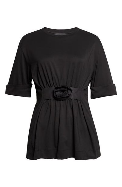 Simone Rocha Simone Rocha Gathered Rose T-Shirt