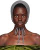 Simone Rocha Simone Rocha Gray Cashmere Bonnet - 1