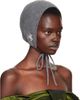 Simone Rocha Simone Rocha Gray Cashmere Bonnet - 2