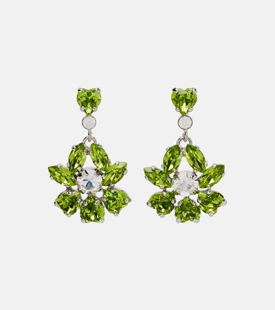 Simone Rocha Simone Rocha Heartbloom embellished drop earrings