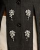 Simone Rocha Simone Rocha Hem Slice Embellished Blazer - 6