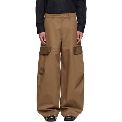 Simone Rocha Simone Rocha Khaki Balloon Knee Pleat Cargo Pants