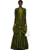 Simone Rocha Simone Rocha Khaki Bow Hem Cascade Egg Maxi Dress - 1