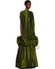 Simone Rocha Simone Rocha Khaki Bow Hem Cascade Egg Maxi Dress - 2