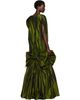 Simone Rocha Simone Rocha Khaki Bow Hem Cascade Egg Maxi Dress - 3