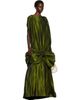 Simone Rocha Simone Rocha Khaki Bow Hem Cascade Egg Maxi Dress - 4