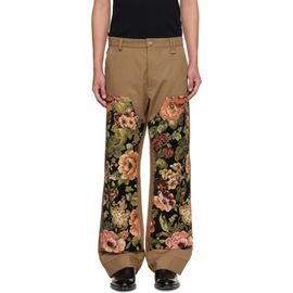Simone Rocha Simone Rocha Khaki Patchwork Workwear Trousers