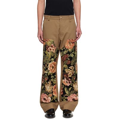 Simone Rocha Simone Rocha Khaki Patchwork Workwear Trousers