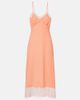 Simone Rocha Simone Rocha Lace-trimmed crêpe de chine slip dress - 1