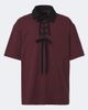 Simone Rocha Simone Rocha Lace-up cotton polo shirt - 1