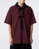 Simone Rocha Simone Rocha Lace-up cotton polo shirt - 3