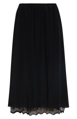 Simone Rocha Simone Rocha Lace Trim Crêpe de Chine Negligee Skirt