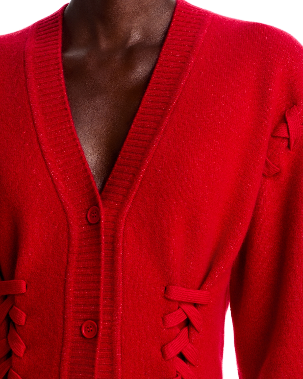 Simone Rocha - Merino Wool Blend Sculpted Corset Cardigan
