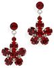 Simone Rocha Simone Rocha Mini Daisy Drop Earrings Blood Red One - 1