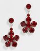 Simone Rocha Simone Rocha Mini Daisy Drop Earrings Blood Red One - 2