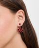 Simone Rocha Simone Rocha Mini Daisy Drop Earrings Blood Red One - 3
