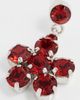 Simone Rocha Simone Rocha Mini Daisy Drop Earrings Blood Red One - 5