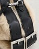 Simone Rocha Simone Rocha Mini Faux Fur Biker Belt Bag Blonde One - 5