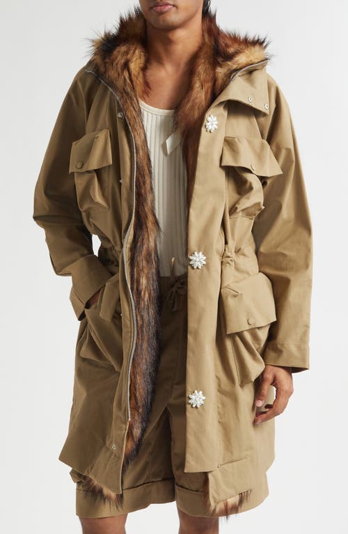 Parka Collection Simone Rocha Simone Rocha - Multi Pocker Faux Fur Lined Parka
