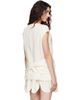 Simone Rocha Simone Rocha Off-White Boxy Peplum Bow Detail Blouse - 3