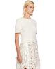 Simone Rocha Simone Rocha Off-White Cropped Pointelle T-shirt - 2