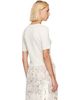 Simone Rocha Simone Rocha Off-White Cropped Pointelle T-shirt - 3