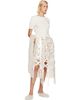 Simone Rocha Simone Rocha Off-White Cropped Pointelle T-shirt - 4