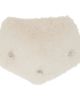 Simone Rocha Simone Rocha Off-White Embellished Faux Fur Neckerchief Scarf - 2