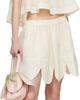 Simone Rocha Simone Rocha Off-White Petal Hem Miniskirt - 4