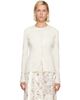 Simone Rocha Simone Rocha Off-White Pointelle Cardigan - 1