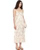 Simone Rocha Simone Rocha Off-White Ruffle Frill Hem Slip Midi Dress - 2