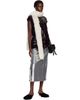 Simone Rocha Simone Rocha Off-White Skinny Faux Fur Scarf - 2