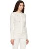 Simone Rocha Simone Rocha Off-White Turbo Embellished Pointelle Cardigan - 2