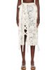 Simone Rocha Simone Rocha Off-White Unraveling Ribbon Ring Midi Skirt - 1