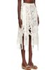 Simone Rocha Simone Rocha Off-White Unraveling Ribbon Ring Midi Skirt - 2