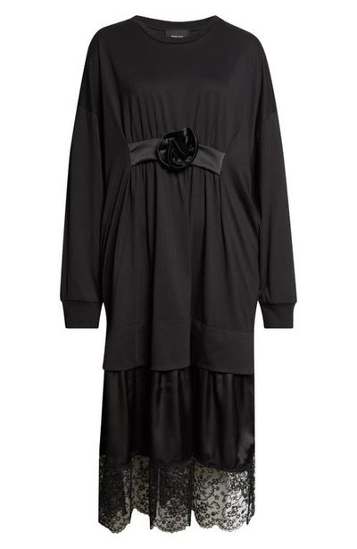 Simone Rocha Simone Rocha Oversized Gathered Rose Lace Dress