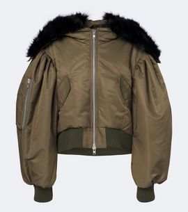 Simone Rocha Simone Rocha Padded hooded bomber jacket