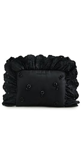 Simone Rocha Simone Rocha Pillowcase Embroidered Clutch Bag Black/Jet One