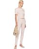 Simone Rocha Simone Rocha Pink Cropped Pointelle T-shirt - 4