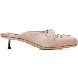 Simone Rocha Simone Rocha Pink Embellished Pointe Mule Heels
