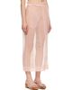 Simone Rocha Simone Rocha Pink Gathered Waist Cord Midi Skirt - 2