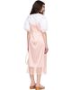Simone Rocha Simone Rocha Pink Lace Trim Slip Midi Dress - 3
