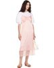 Simone Rocha Simone Rocha Pink Lace Trim Slip Midi Dress - 4