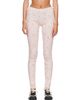 Simone Rocha Simone Rocha Pink Pointelle Ruffle Frill Leggings - 1