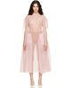 Simone Rocha Simone Rocha Pink Puff Sleeve Cord Hip Midi Dress - 1