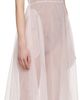 Simone Rocha Simone Rocha Pink Rose Puff Sleeve Hip Midi Dress - 2