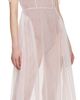 Simone Rocha Simone Rocha Pink Rose Puff Sleeve Hip Midi Dress - 4