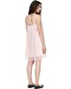 Simone Rocha Simone Rocha Pink Square Neck Lace Trim Minidress - 3