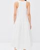 Simone Rocha Simone Rocha Pressed Rosette Flounce Dress White - 3