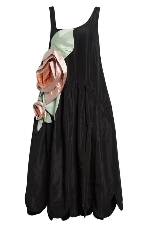 トップス simone rocha Simone Rocha: Women's Pressed Rosette Tilted Neck Peplum top